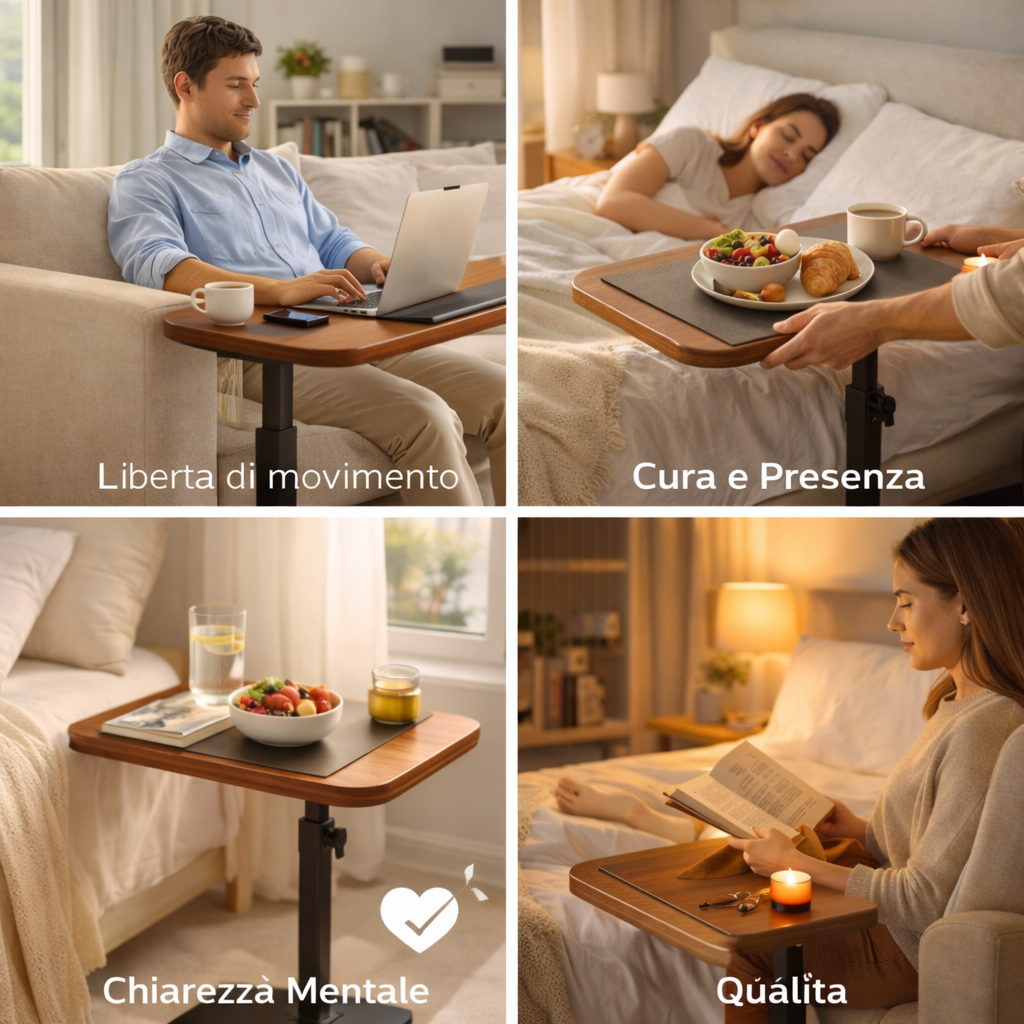 Areall® - il tavolino regolabile per lavorare comodo anche senza una scrivania.