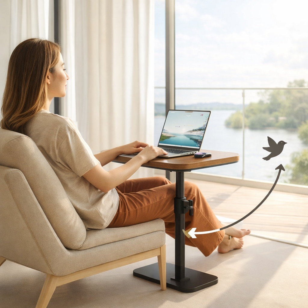 Areall® - il tavolino regolabile per lavorare comodo anche senza una scrivania.